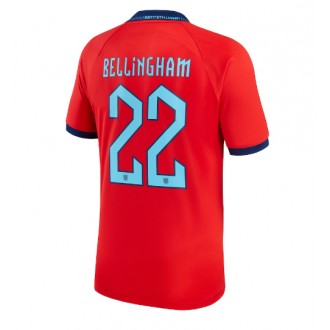 England Jude Bellingham #22 Bortatröja VM 2022 Korta ärmar
